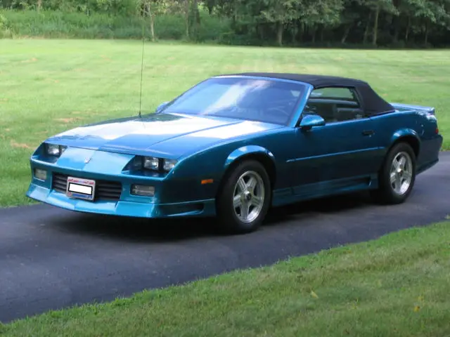 1991 camaro convertible rs 5 speed v8 low miles manual transmission