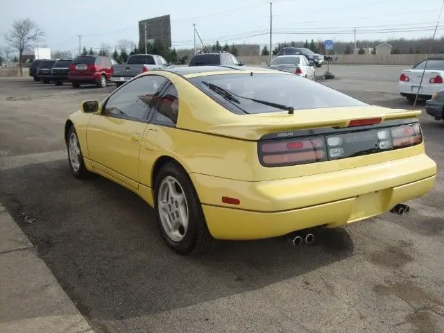 1990 nissan 300zx turbo 16442 miles yellow 3.0l v6 sohc 24v turbo 5 speed