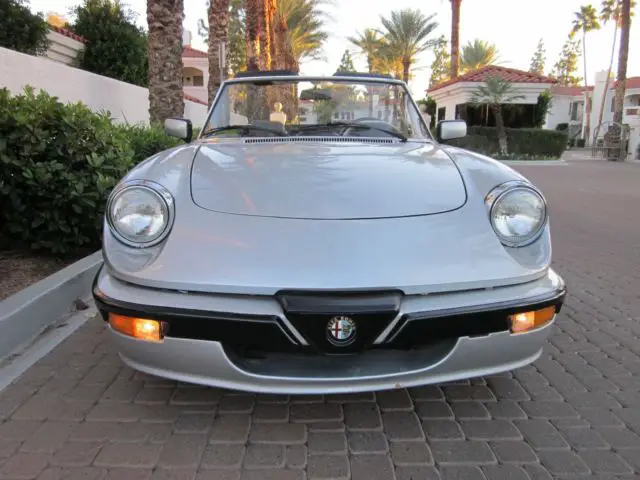 1988 alfa romeo spider quadrifoglio-58k orig mi-super nice survivor arizona car