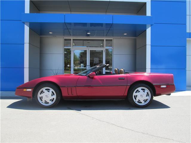 1989 chevrolet corvette 2dr conv red convertible no reserve!