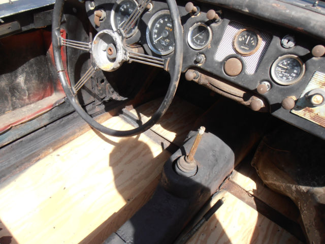1957 mg mga wire wheel roadster with a lot of extra parts