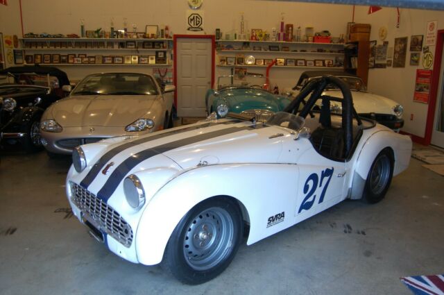 1959 tr3 vintage race car with extra parts and extra race engine