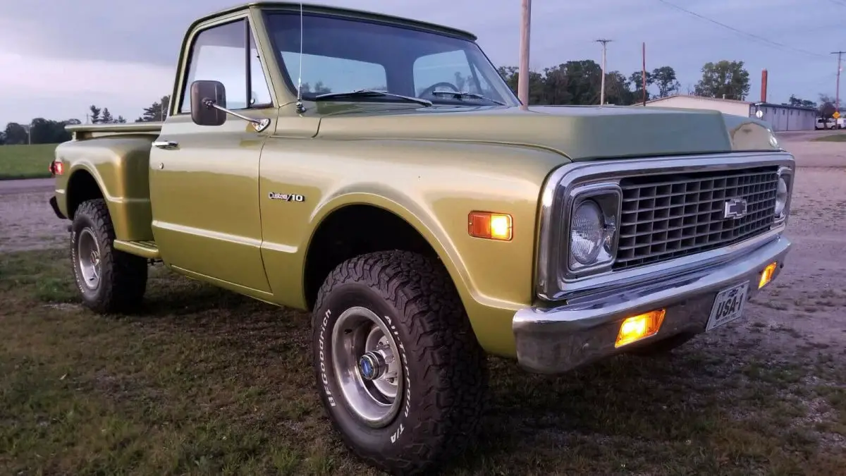 1972 chevrolet k10 4x4 stepside frame off restore non ac 350 auto