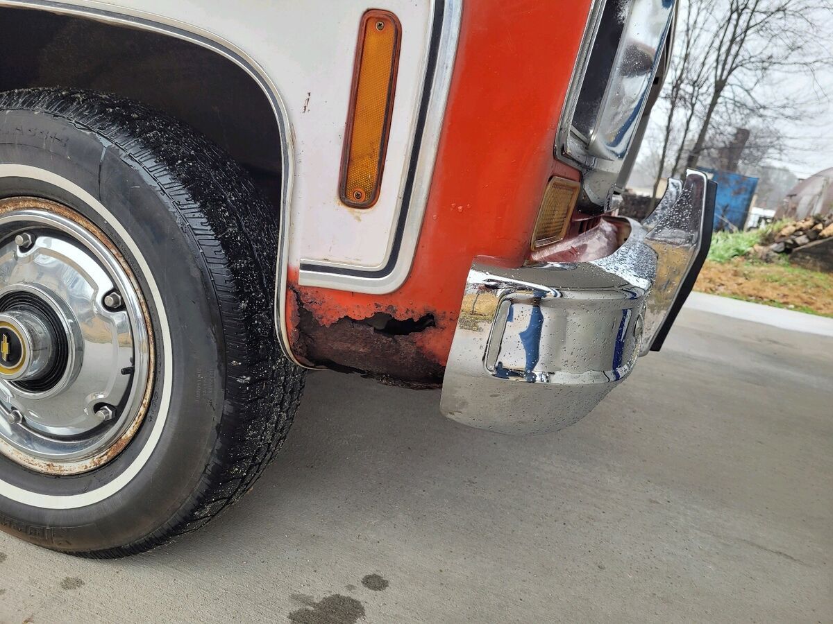 1973 chevrolet c-10 red rwd automatic custom 10