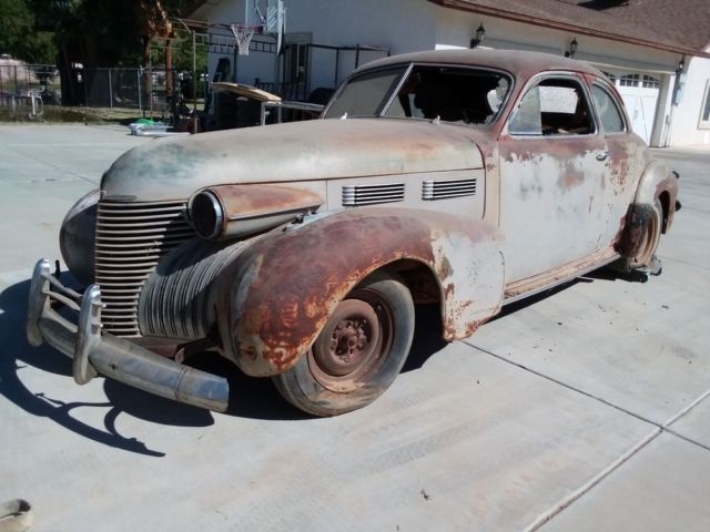 1940 cadillac coupe 62 series original, true barn find