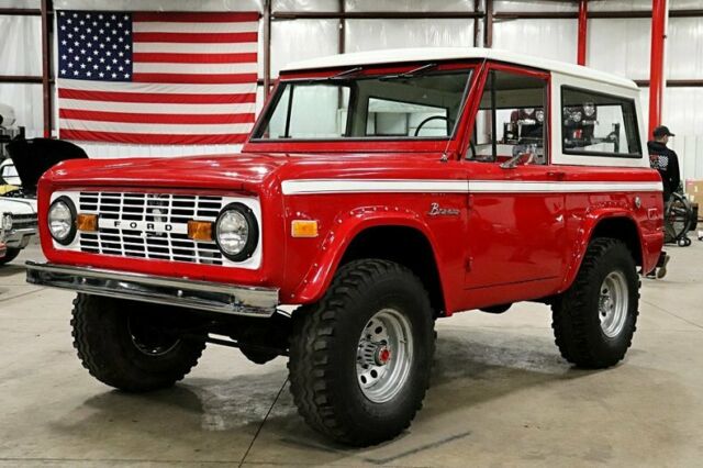 1972 ford bronco 72980 miles victory red suv 302ci v8 3-speed manual