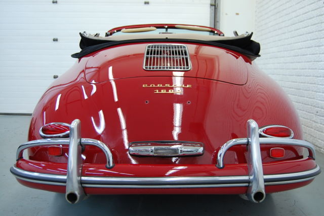 1959 porsche 356 a cabriolet ruby red