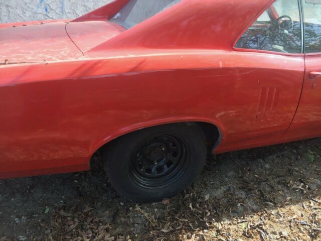 67 pontiac lemans w/350hp chevy corvette eng, auto trans, holly carb—project car