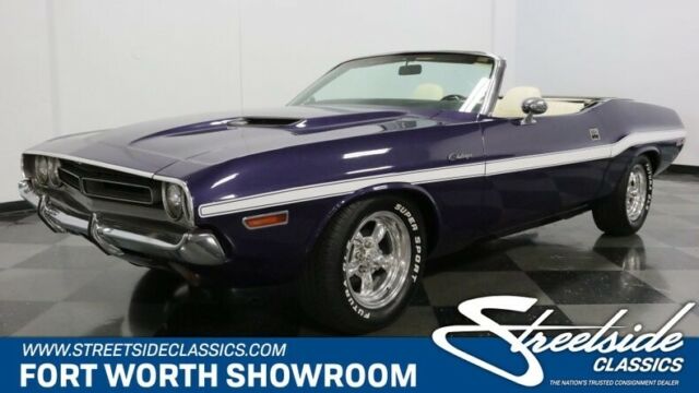 very sharp & rare convertible in plum crazy! correct 318 v8, auto, cold a/c!