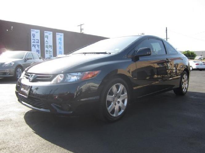 2008 honda civic lx cpe black in los angeles, ca