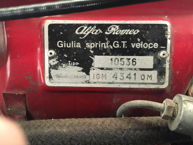 1966 alfa romeo giulia sprint veloce 105.36