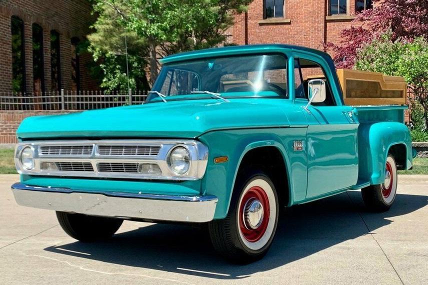 1970 dodge d100 short bed teal truck v6 3 speed manual