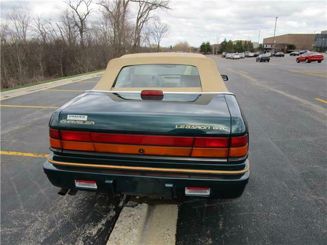 1994 chrysler lebaron gtc 45,700 miles v6 cylinder engine 3.0l/181 automatic