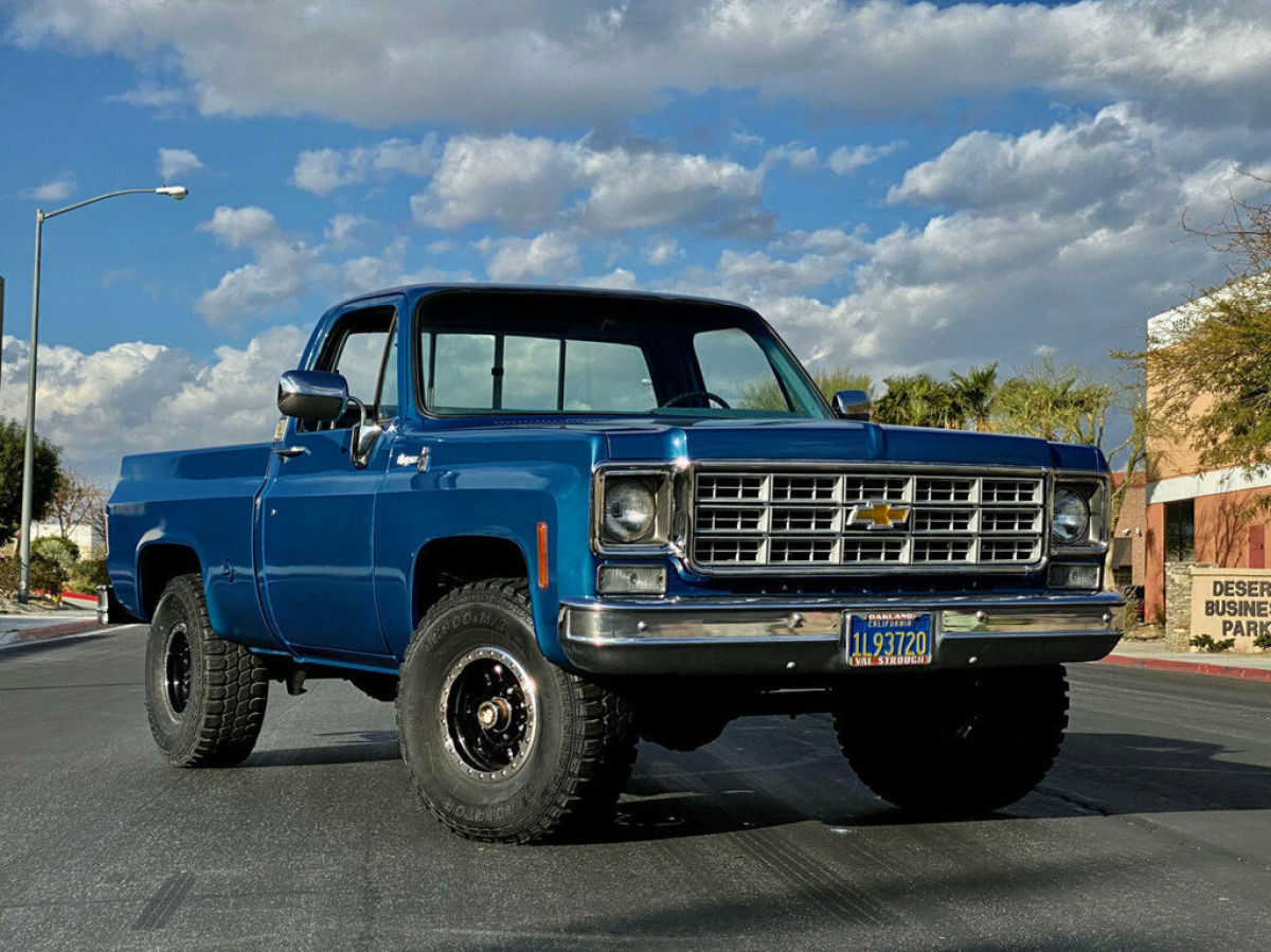 1978 chevrolet cheyenne shortbed 1/2 ton 4wd manual ac calif selling no reserve