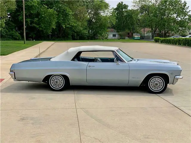 1965 chevrolet impala ss gray/silver convertible 327ci fuel injected automatic