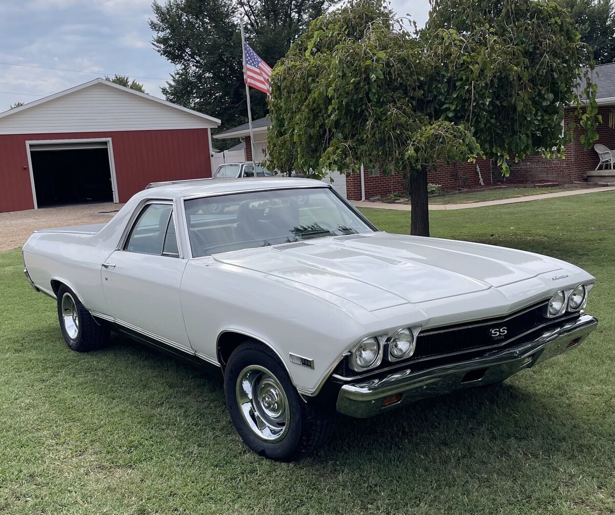 1968 chevrolet el camino white ss396