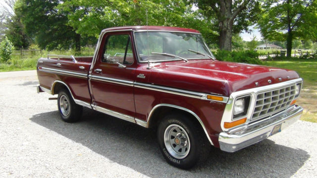 1979 ford f100 truck ranger swb ps/pb/air solid truck