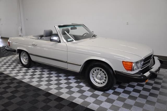 1982 mercedes benz 380sl in grey 18400 miles removable hardtop
