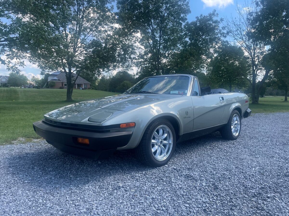 1980 triumph tr8 convertible grey rwd manual 3200 original miles