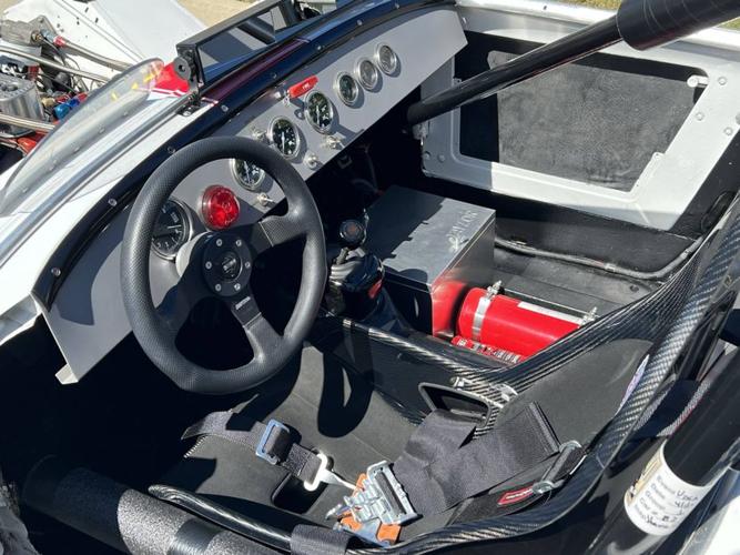 1960 austin-healey bugeye sprite vintage race car in asheville, north carolina