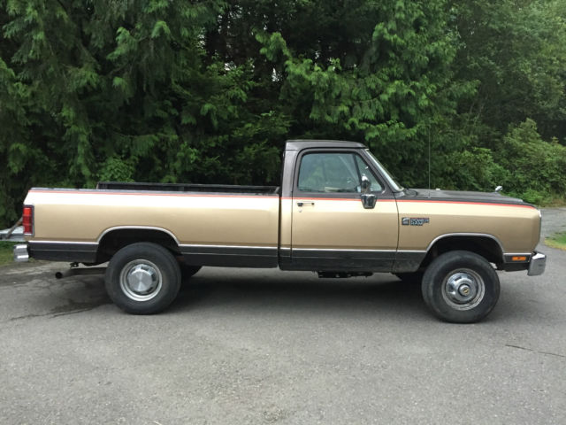 1991 dodge d250 cummins diesel 4x4 custom standard cab luxury version