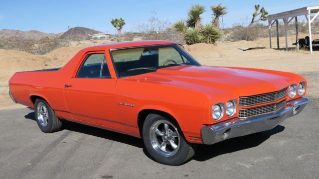1970 chevrolet el camino 67317 miles orange