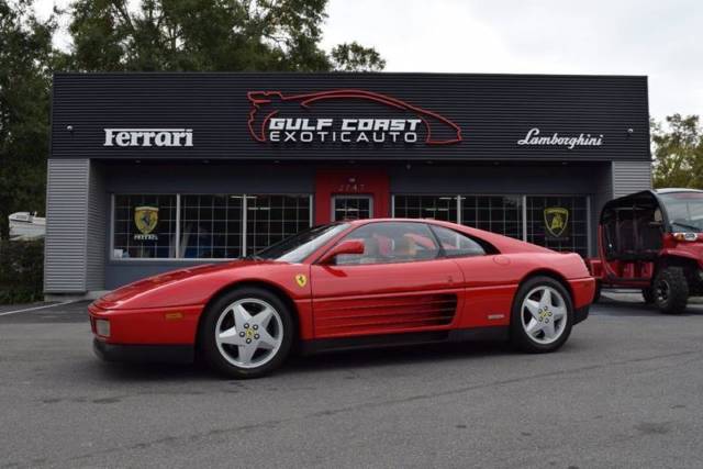 1991 ferrari 348 36869 miles red coupe v8 other manual 5-speed
