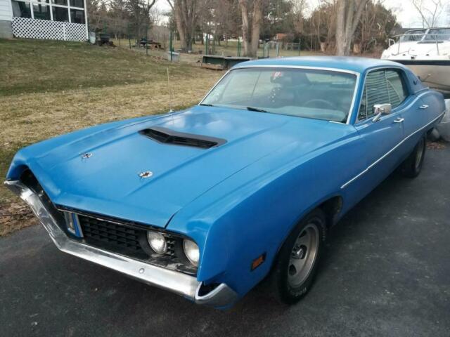 1970 ford torino v8 automatic blue sedan