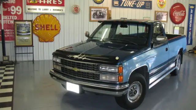 1991 chevy pickup rust free 2500 454 engine 7.4 2-tone blue 2 wheel drive