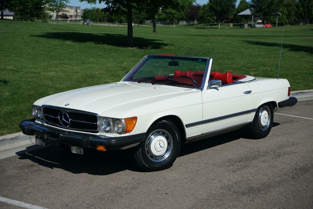 1975 mercedes-benz 450sl 60,726 miles white automatic