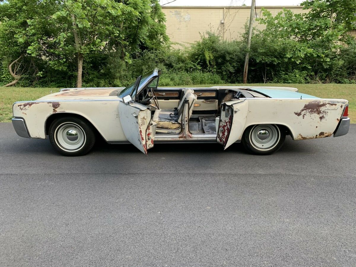 1962 lincoln continental convertible lots done patina - starts, stops & drives!