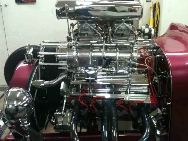 1923 ford model t, street rod, street machine, blower motor