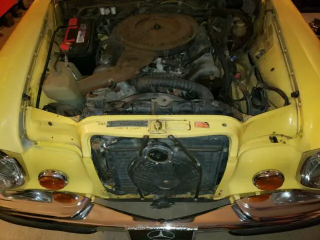 1973 mercedes benz 280se 4.5 yellow