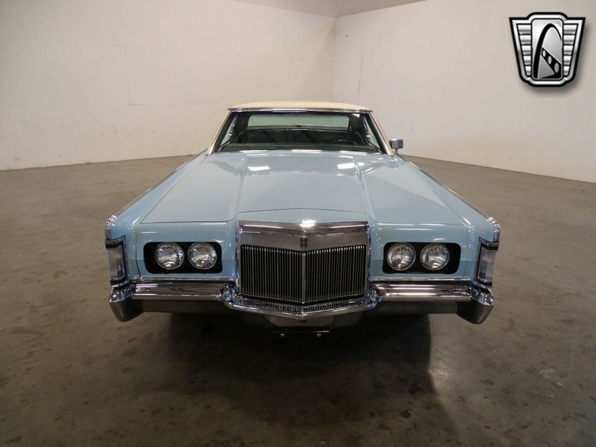 light blue 1970 lincoln continental coupe 460 cid v8 4v c6 3 speed automatic av