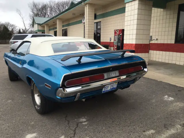 1970 dodge challenger convertible b5 blue 340 just restored