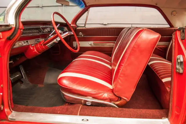 1962 oldsmobile dynamic 88 coupe, classic chariot red with provincial white