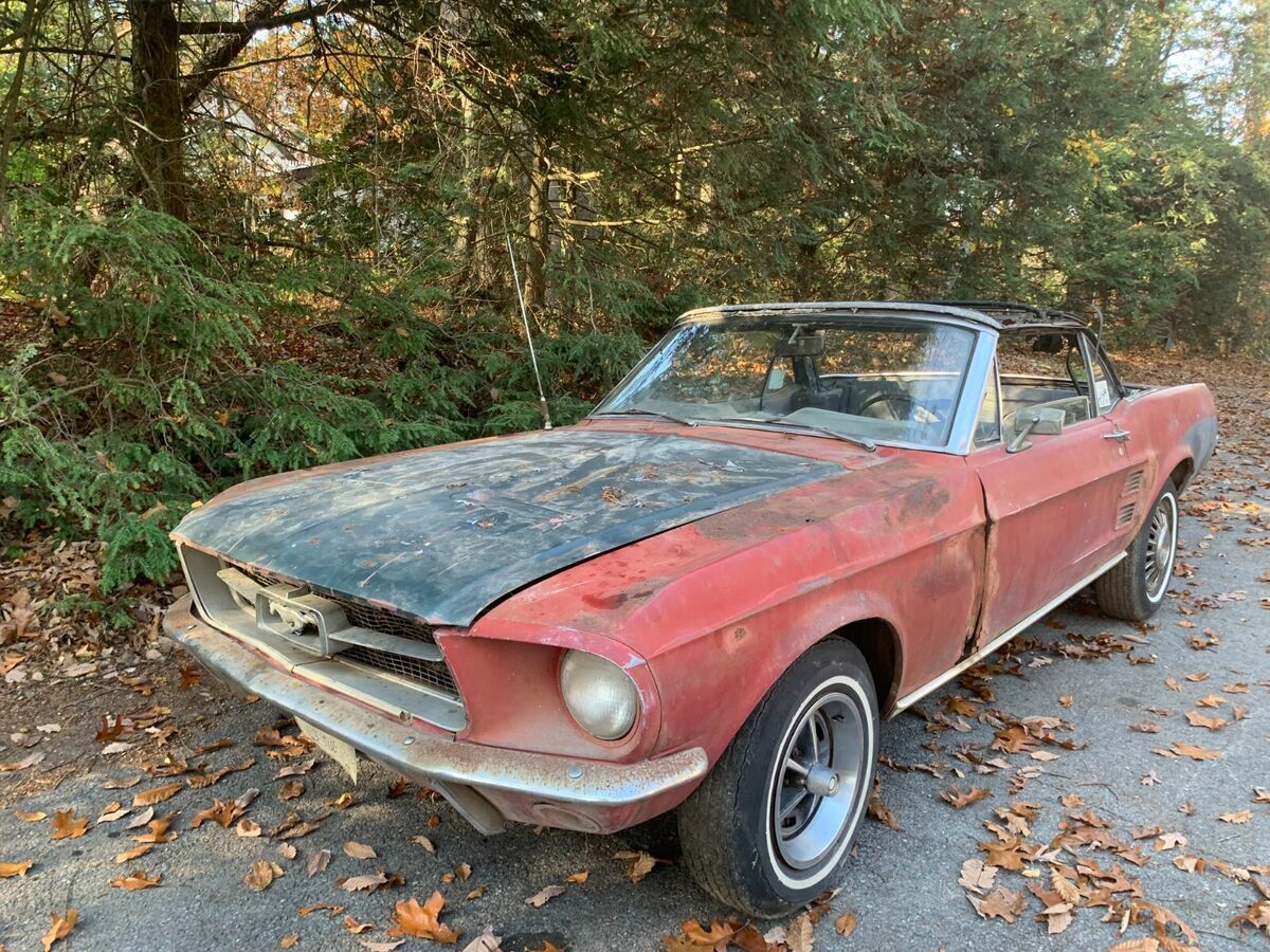 1967 ford mustang convertible v8 project needing restoration