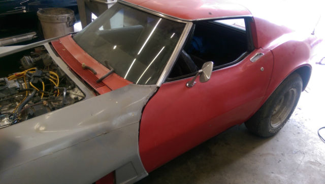1972 corvette 4 speed coupe matching #s project car needs restoration hot rod