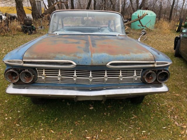 1959 chevrolet chevy 2 door post project car