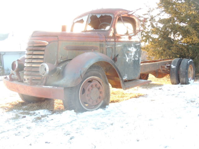 1947 gmc 520 4 ton project truck 308 engine rat rod hauler or resto ks title nr!