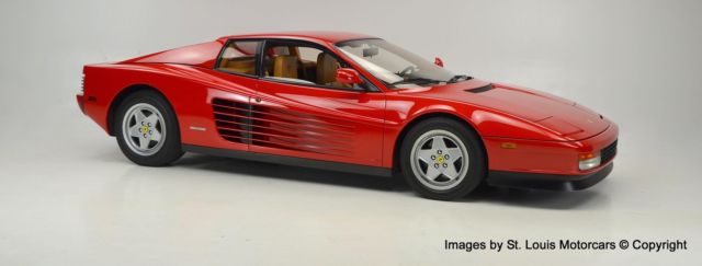 1990 ferrari testarossa rosso corsa tan truly excellent driving example!