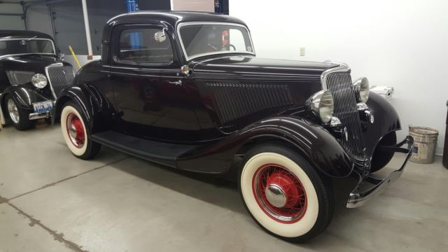 1934 ford original restored 3-window coupe, runs great, complete history to 1954