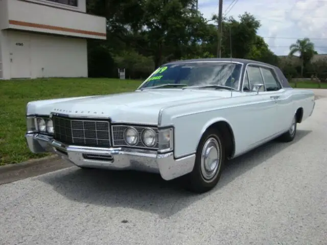 1969 lincoln continental 4dr sedan 80182 miles platinum blue 460cid 4v v8 selec