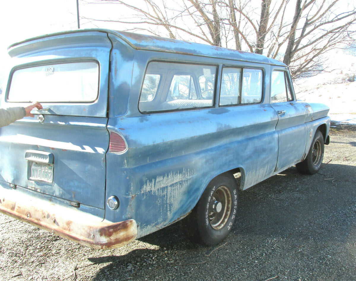 1964 original chevrolet chevy carryall suburban harder to find truck van patina
