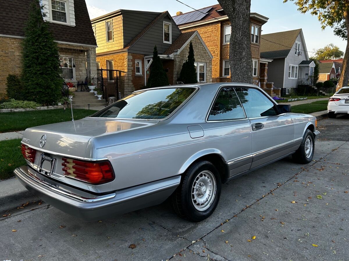 1983 mercedes-benz 380sec coupe grey rwd automatic sec