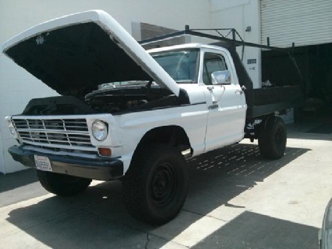 obo *1969 ford f-250 flatbed custom, 9k low miles, chevy 350 motor and trans, warran in san diego, ca