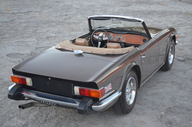 solid strong tr6 roadster with good run and drive