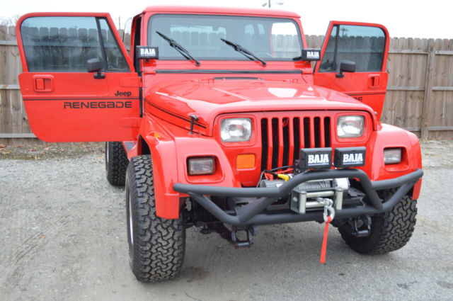 jeep wrangler renegade yj fully restored very nice look!!!