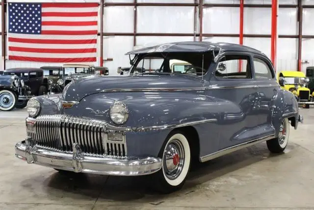 1947 desoto deluxe 97595 miles butterfly blue coupe 235 6cyl semi automatic