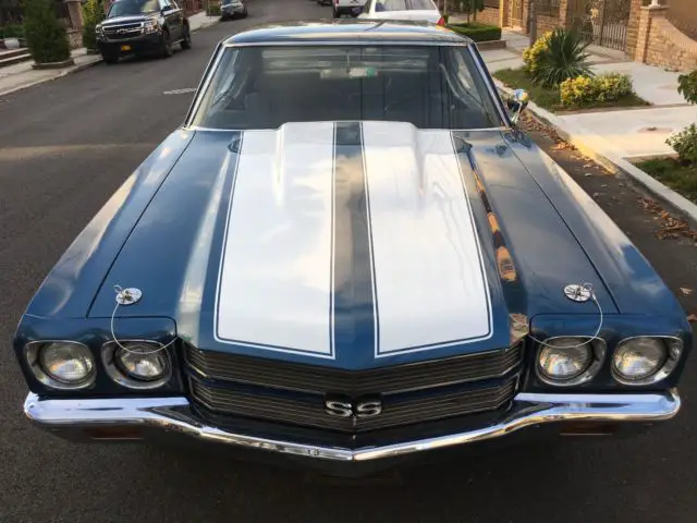 1970 chevelle * ss tribute * no reserve * v8 * cowl hood * p/s * rally stripes *